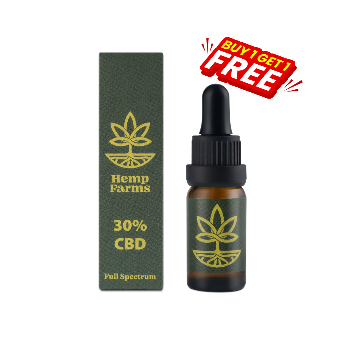 Ulei CBD Hemp Farms CBD Oil 30% 10ml. Full Spectrum