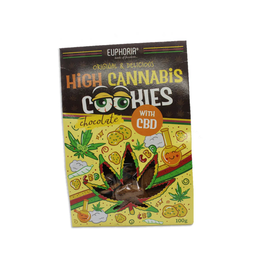 Euphoria CBD High Biscuiți cu Cannabis - ciocolată