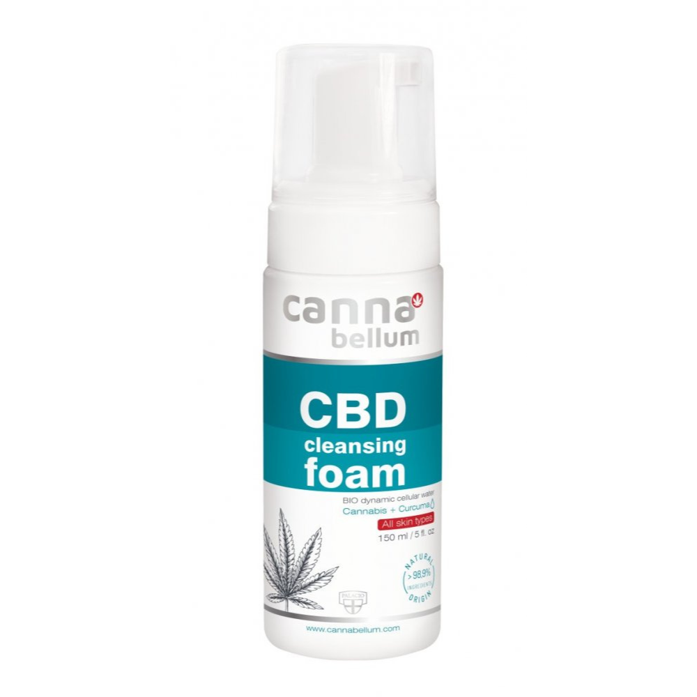 Cannabellum CBD Spumă de curățare pentru față, 150ml