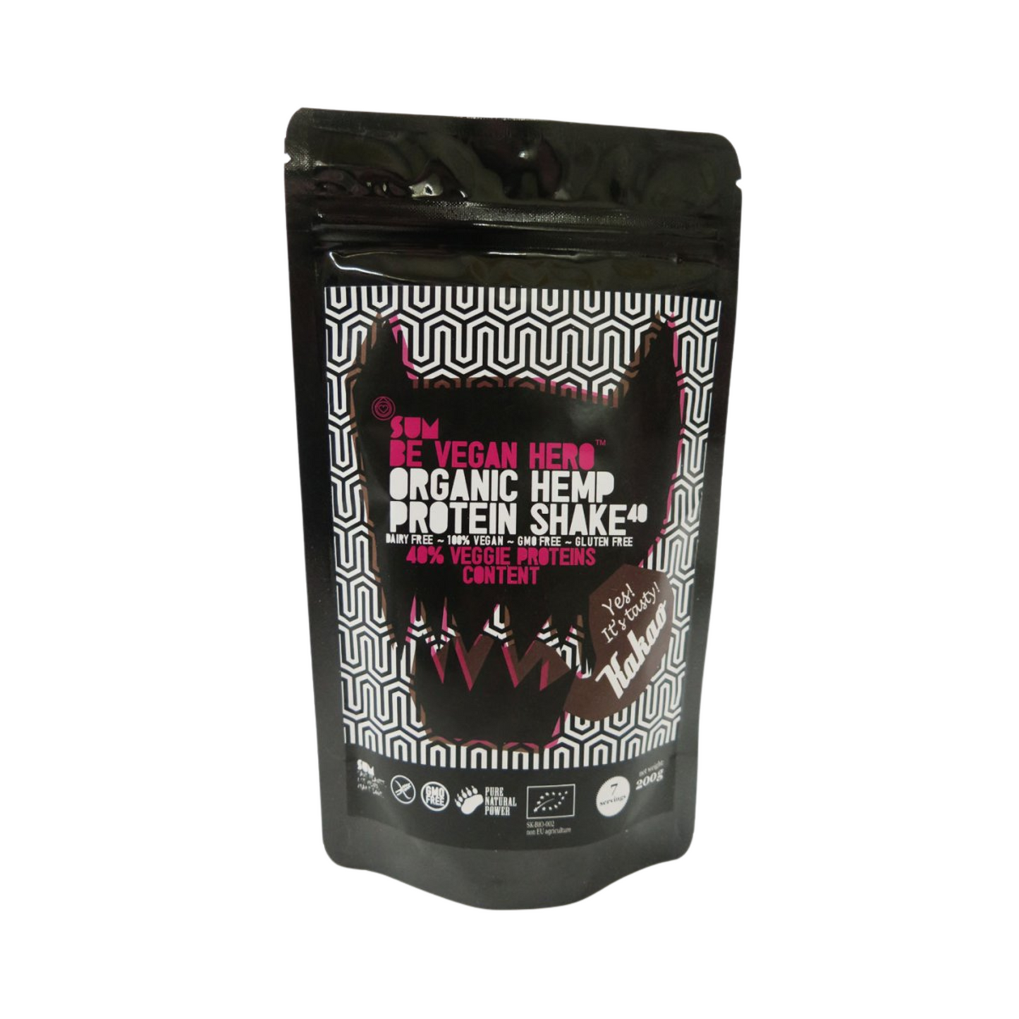 SUM Be Vegan Hero Organic Hemp shake proteic - Cacao 500 g