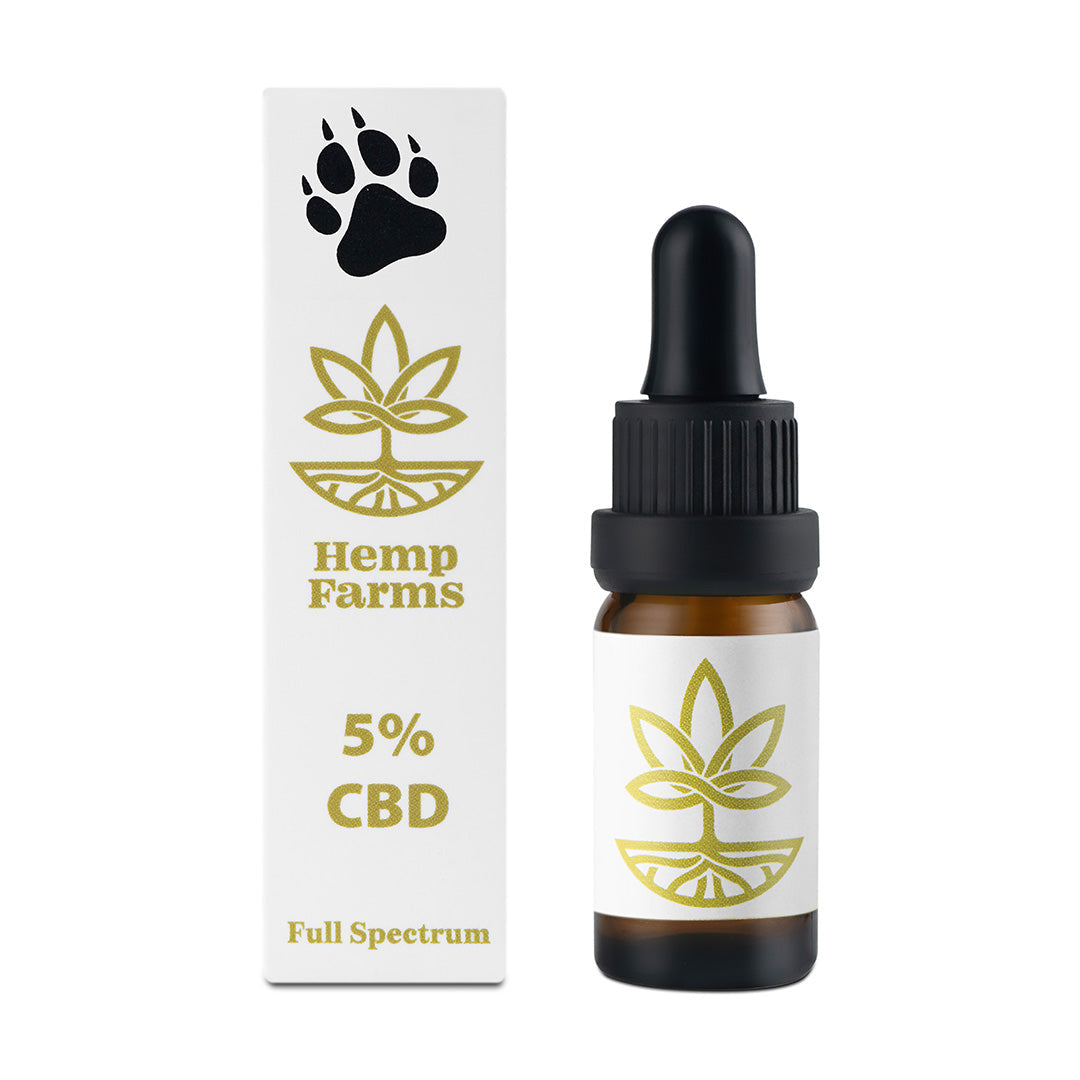 Ulei CBD Hemp Farms CBD Oil 5% 10ml Full Spectrum pentru Animale