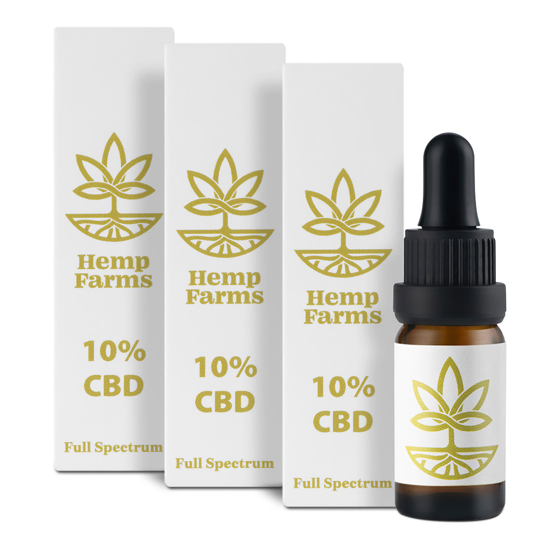 Ulei CBD Hemp Farms CBD Oil Promoție 10%+10%+10% 30ml. Full Spectrum