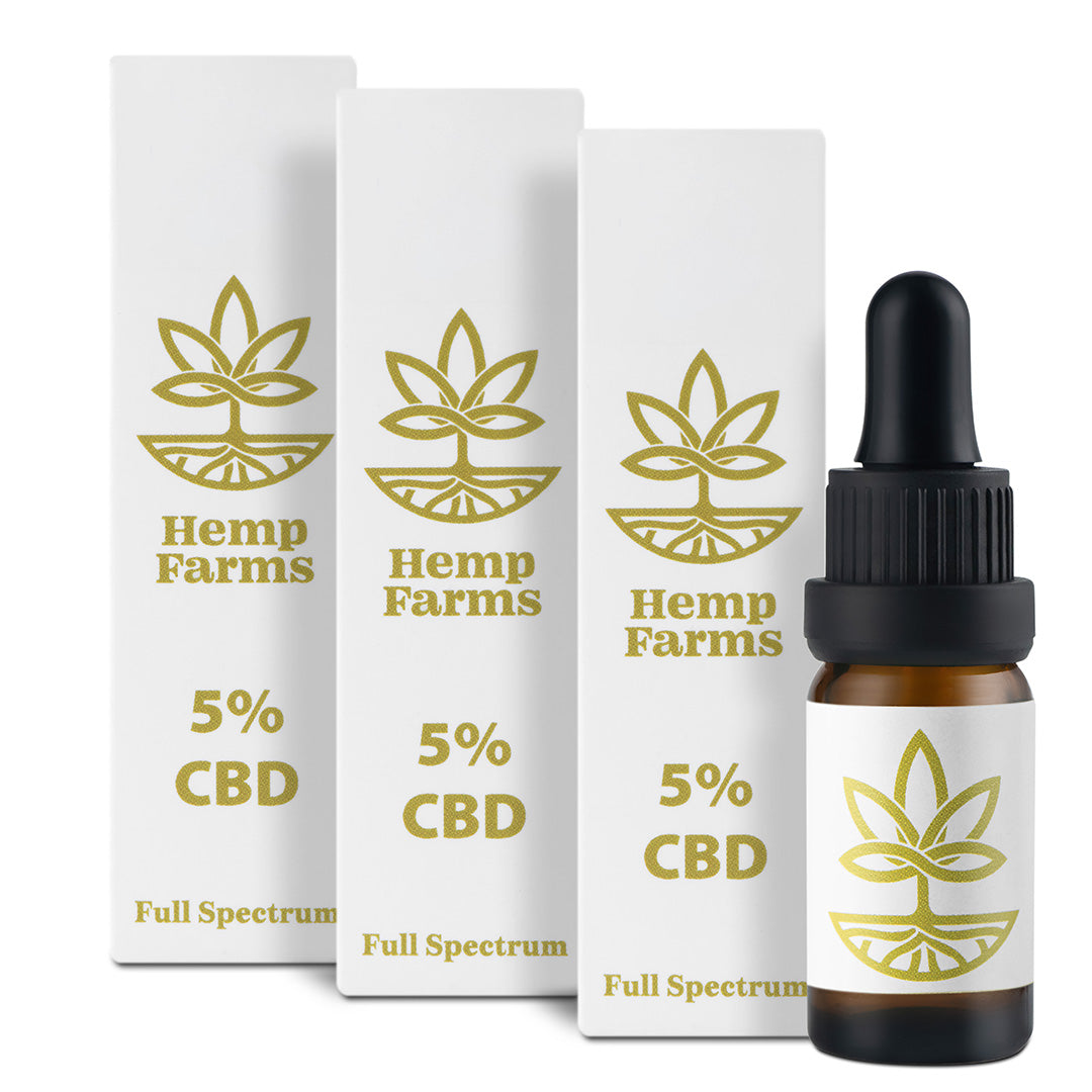 Ulei CBD Hemp Farms CBD Oil Promoție 5%+5%+5% 30ml. Full Spectrum