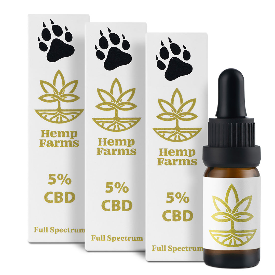 Ulei CBD Hemp Farms CBD Oil Promoție 5%+5%+5% Full Spectrum Pentru Animale