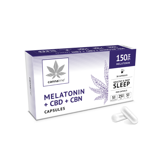 Capsule CBD + CBN + Melatonină 150 mg