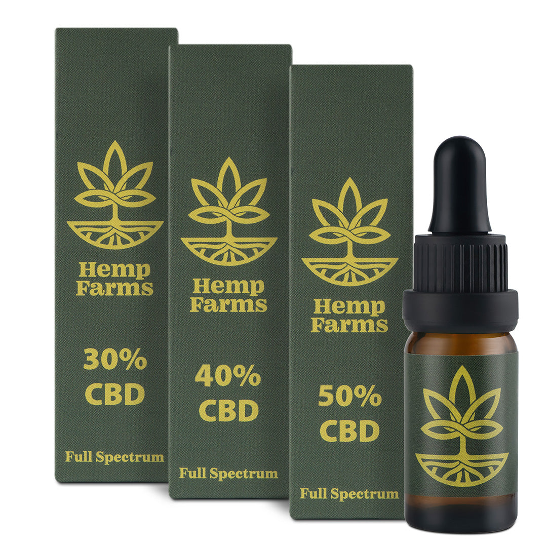 CBD Ulei Hemp Farms CBD Oil Promoție 30%+40%+50% 30ml. Full Spectrum