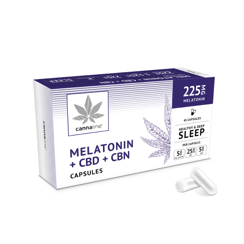 Capsule CBD + CBN + Melatonină 225 mg