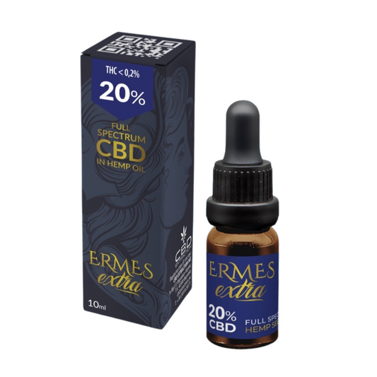 Ulei CBD Ermes 20% CBD Oil 2000mg. Canabidiol 10ml. Full Spectrum