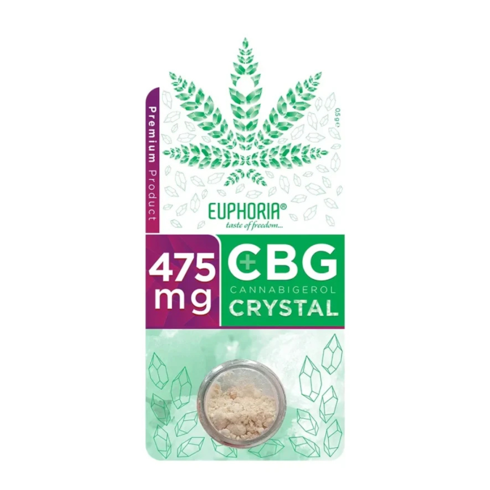 Euphoria Pure CBG Crystal 95% – Cristal CBG pur 475 mg (0,5 g)