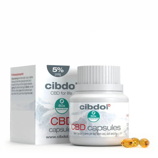Cibdol CBD capsule din gel moale (drajeuri) 5%