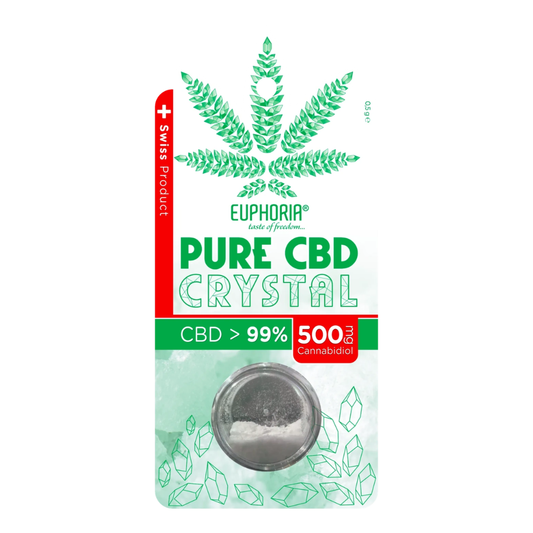 Euphoria Pure CBD Crystal 99% – Cristal CBD pur 500 mg (0,5 g)