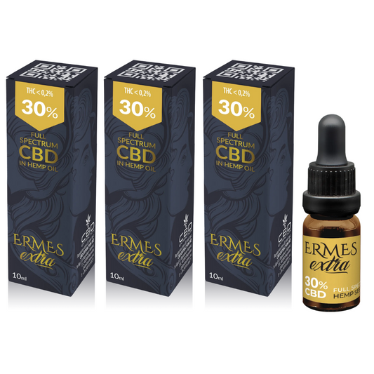 Ulei CBD Ermes Promoție 30%+30%+30% Ulei CBD 9000mg. Cannabidiol 30ml. Full Spectrum