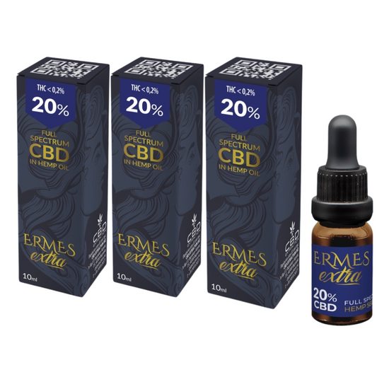 Ulei CBD Ermes Promoție 20%+20%+20% Ulei CBD 6000mg. Cannabidiol 30ml. Full Spectrum