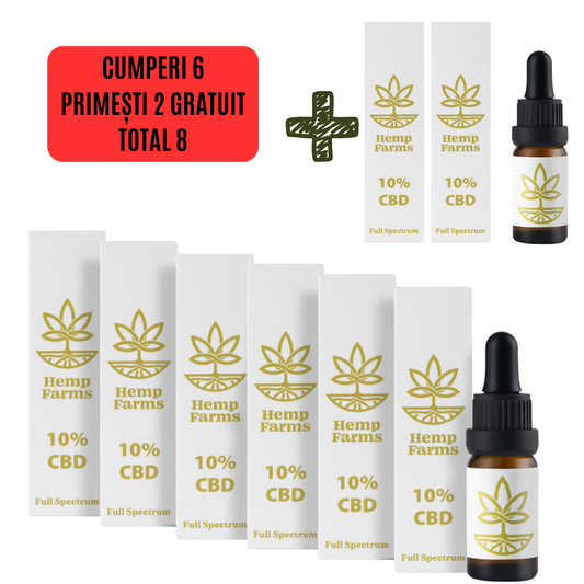 Ulei CBD Full Spectrum – Super Combo 6 x 10% (6000mg)