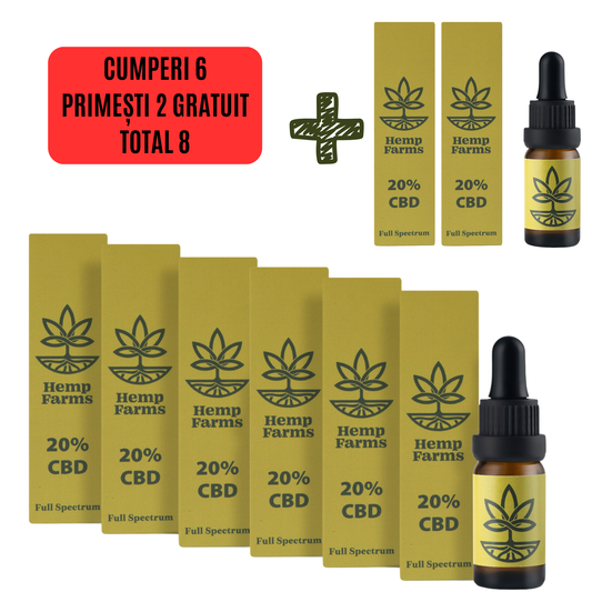 Ulei CBD Full Spectrum – Super Combo 6 x 20% (12000mg)