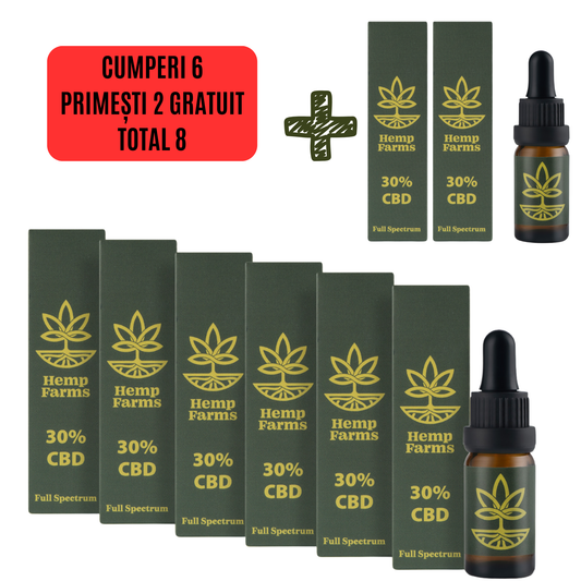 Ulei CBD Full Spectrum – Super Combo 6 x 30% (18000mg)