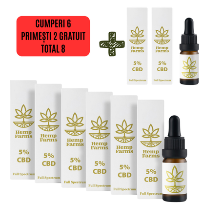Ulei CBD Full Spectrum – Super Combo 6 x 5% (3000mg)