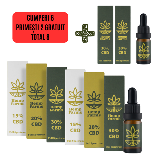 Ulei CBD Super Combo – (2 x 15%) + (2 x 20%) + (2 x 30%)