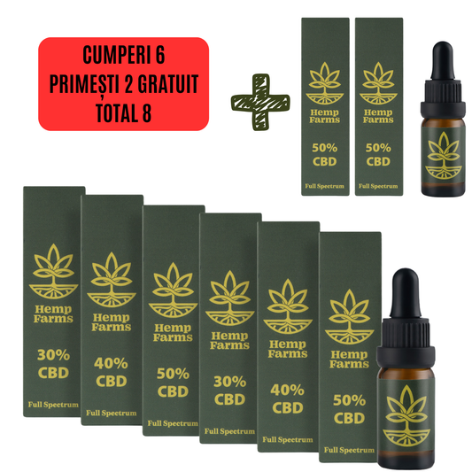 Ulei CBD Super Combo - (2 x 30%) + (2 x 40%) + (2 x 50%)